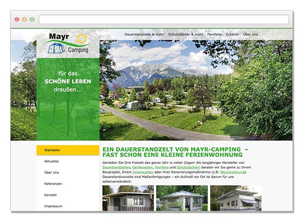 Wordpress
Mayr Camping