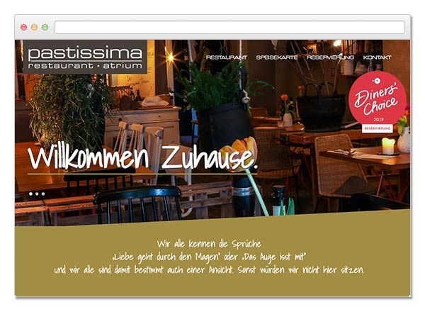 OnePager
Restaurante Pastissima Augsburg